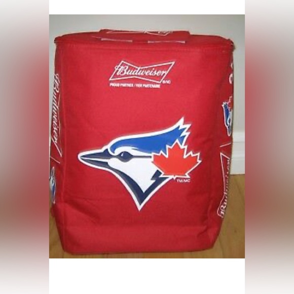 Budweiser Blue Jays cooler bag nap sac & cap - Picture 2 of 14